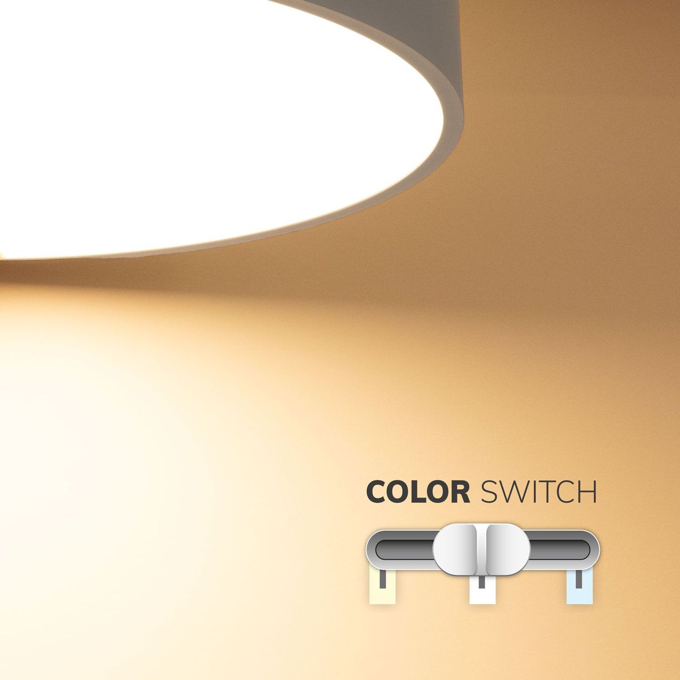 Lampadari & plafoniere: LED Deckenleuchte, Weiss, IP44, 100 cm Ø – Nuovo (secondo la descrizione) da Kreuzlingen venduto da Smart-Light 2
