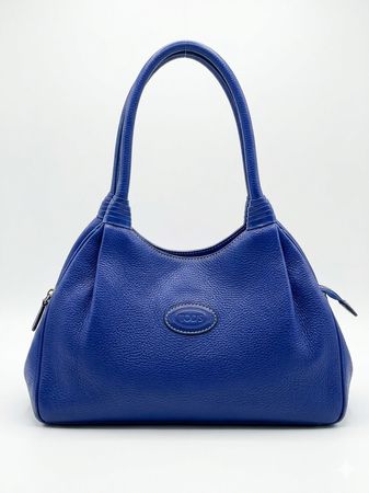 Sac à main TOD'S en cuir bleu électrique - Élégant!