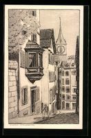 Zürich, Strassenpartie in der Pfalzgass