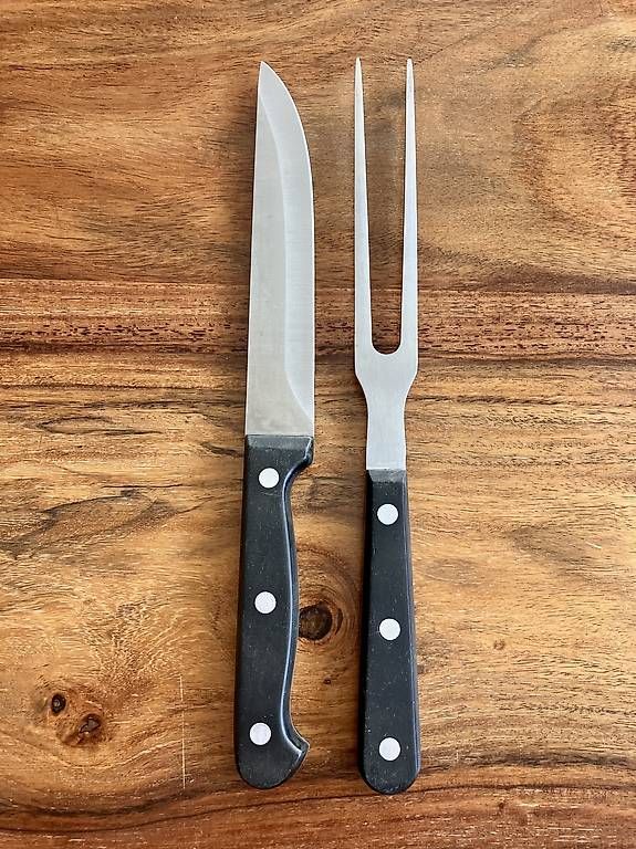 Couteaux de cuisine: Tranchierbesteck / Tranchier Messer & Gabel / Fleischmesser – D'occasion à Zürich par pas_y6lb 1