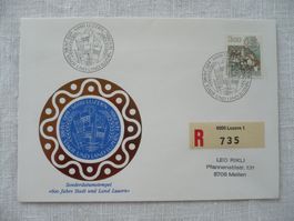 14.9.86 Sonderstempel 600 Jahre Luzern Stadt & Land