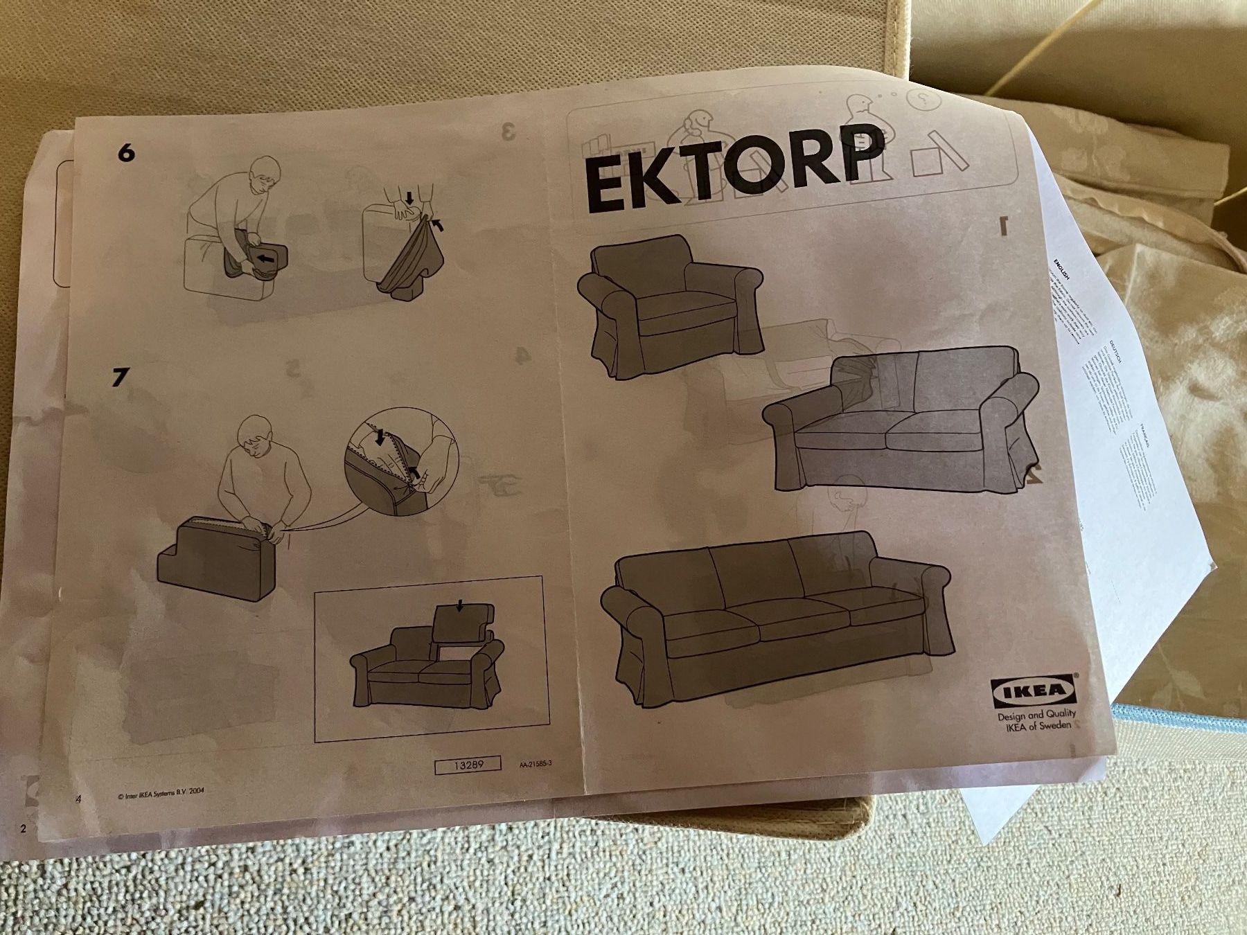 Ikea Sofas: 2er Sofa Ikea Ektorp mit rotem Überzug – Gebraucht aus Baar von Zugi2 3
