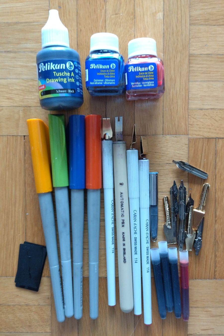 Caran D'Ache Stylos & Marker: Kalligraphie-Set – D'occasion à Rorschach par Schwarzmatt8