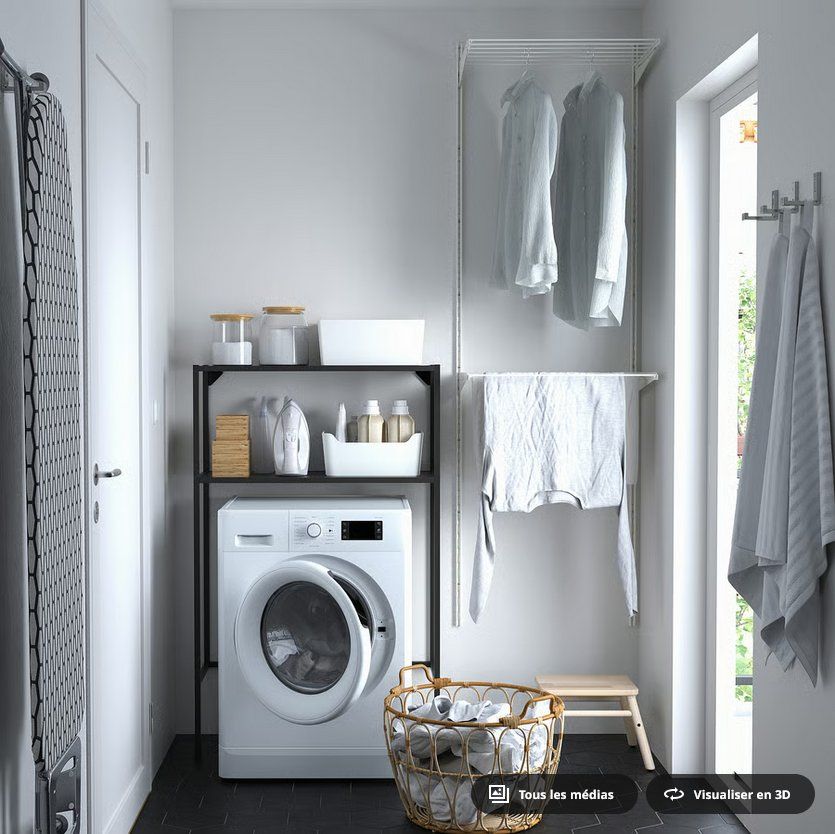 Ikea Scaffali: ENHET Structure machine à laver anthracite IKEA 80x30x129 cm – Usato da St-Aubin FR venduto da Tiweety 1
