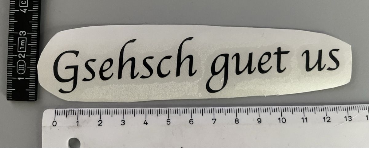 Sticker: Sticker - Gsehsch guet us – Nuovo (secondo la descrizione) da Burgdorf venduto da Caradhras