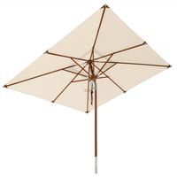 anndora Sonnenschirm Knickbar 3x3m natur