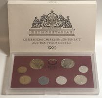 ÖSTERREICH 1990 Kleinmünzensatz PP