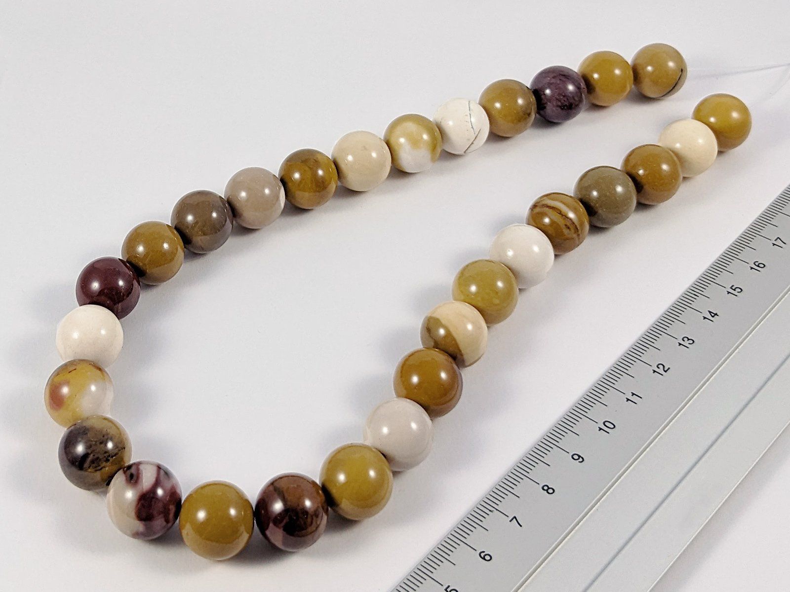 Minerali & Pietre curative: Mookait Strang 14mm, 40cm Länge – Nuovo e nell'imballaggio originale da Meilen venduto da GypsyCat