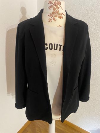 Blazer coton jersey noir Street One taille 42