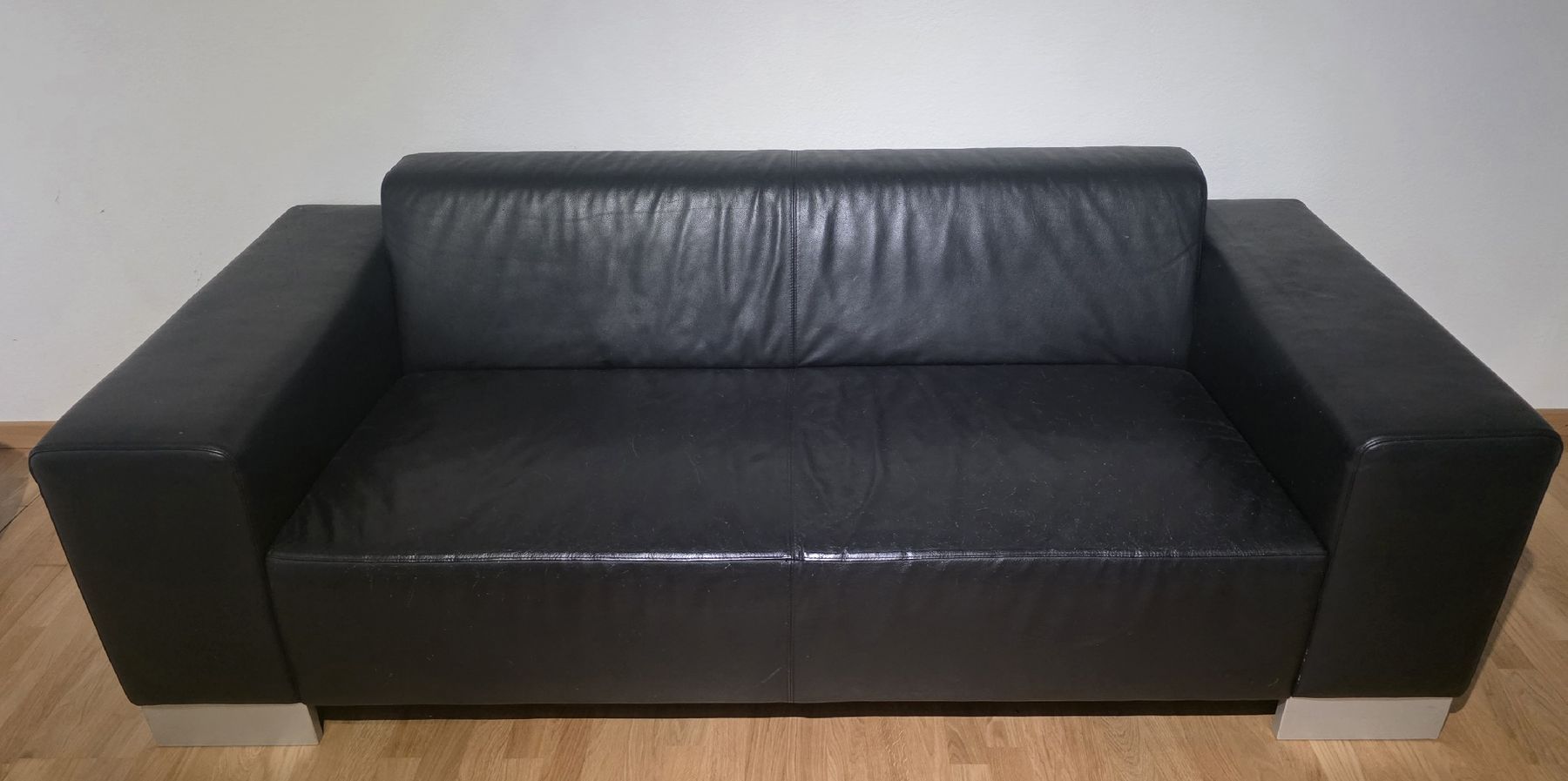Sofas: Ledersofa schwarz – D'occasion à Meilen par Jael3004