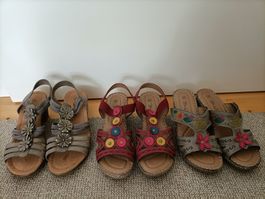 Schuhpaket mit 3 Paar Sandalen und Schlarpen in Gr.37, NEU!