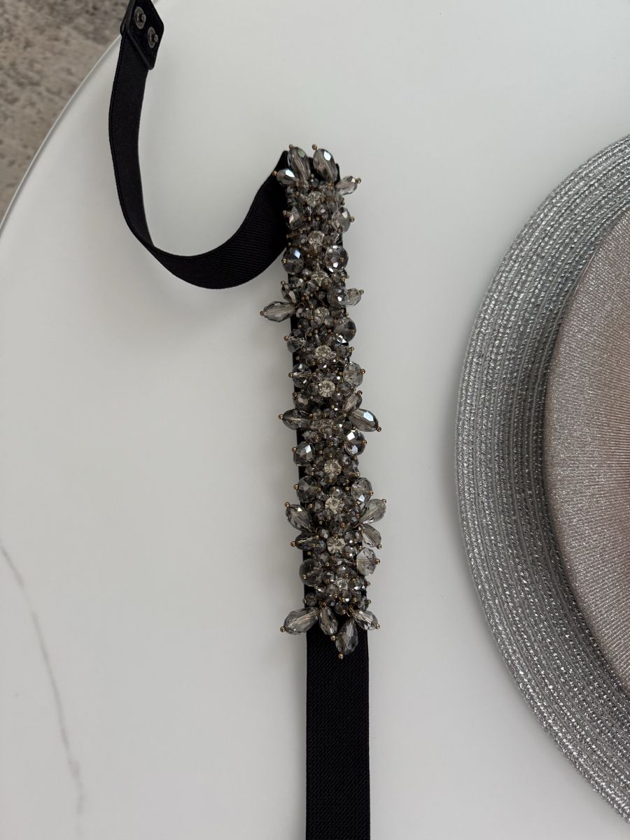 Cinture: Cintura elastica nera con strass – Nuovo (secondo la descrizione) da Lugano venduto da ari_2v6v 1
