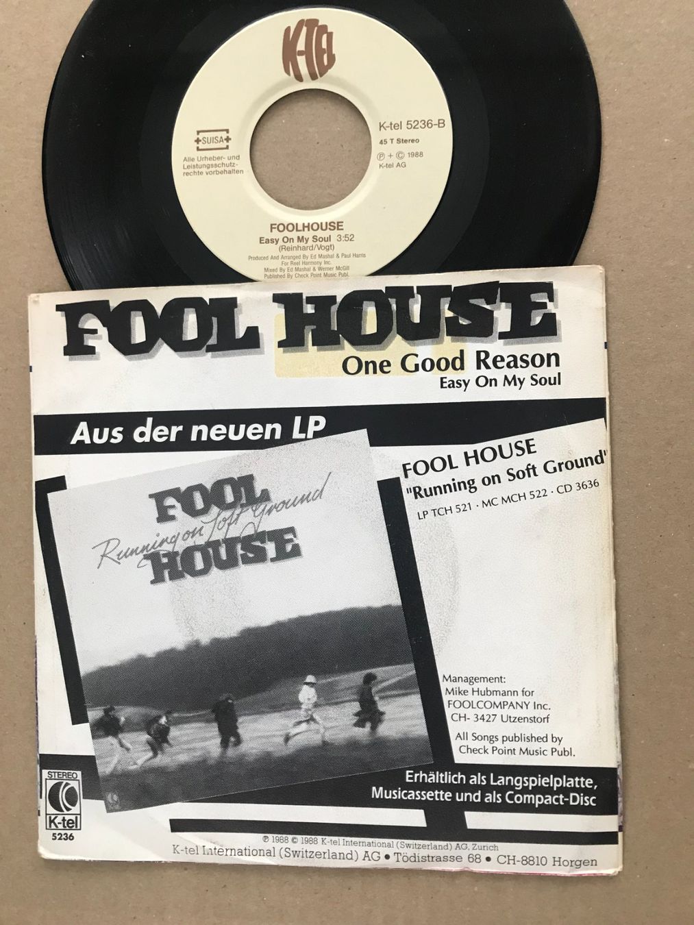 Dischi in vinile: FOOL HOUSE - One Good Reason - 7" - Swiss Rock – Usato da Buchs AG venduto da Archie 1