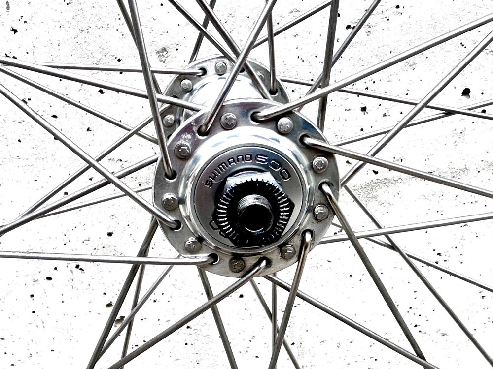 Shimano 600 Ex Front Hub Hb-6207 36h Moyeu Avant Velo Bike Sealed
