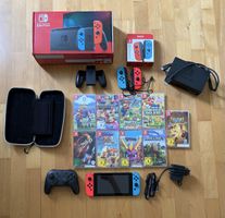 Nintendo Switch Konsole mit Spielen und Zubehör gebraucht