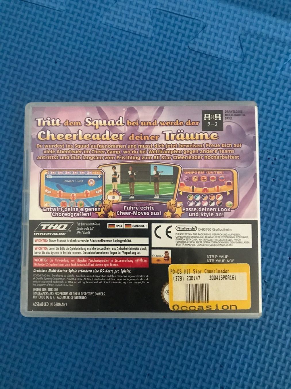 Nintendo Giochi: All Star Cheerleader Nintendo DS – Usato da Gossau SG venduto da schlitzerdemon 2