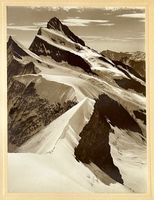 Alpenmotiv Fotografie gerahmt Vintage Alter Zustand