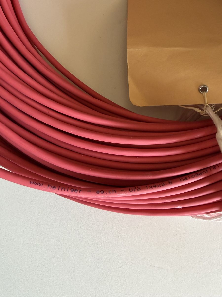 Kabel: Kabel rot U72 1x4x0.8 Heiniger – Neu (gemäss Beschreibung) aus Steffisburg von NeriElektro 1