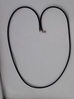Kautschuk Halsband Länge 90mm, Durchmesser 2mm.