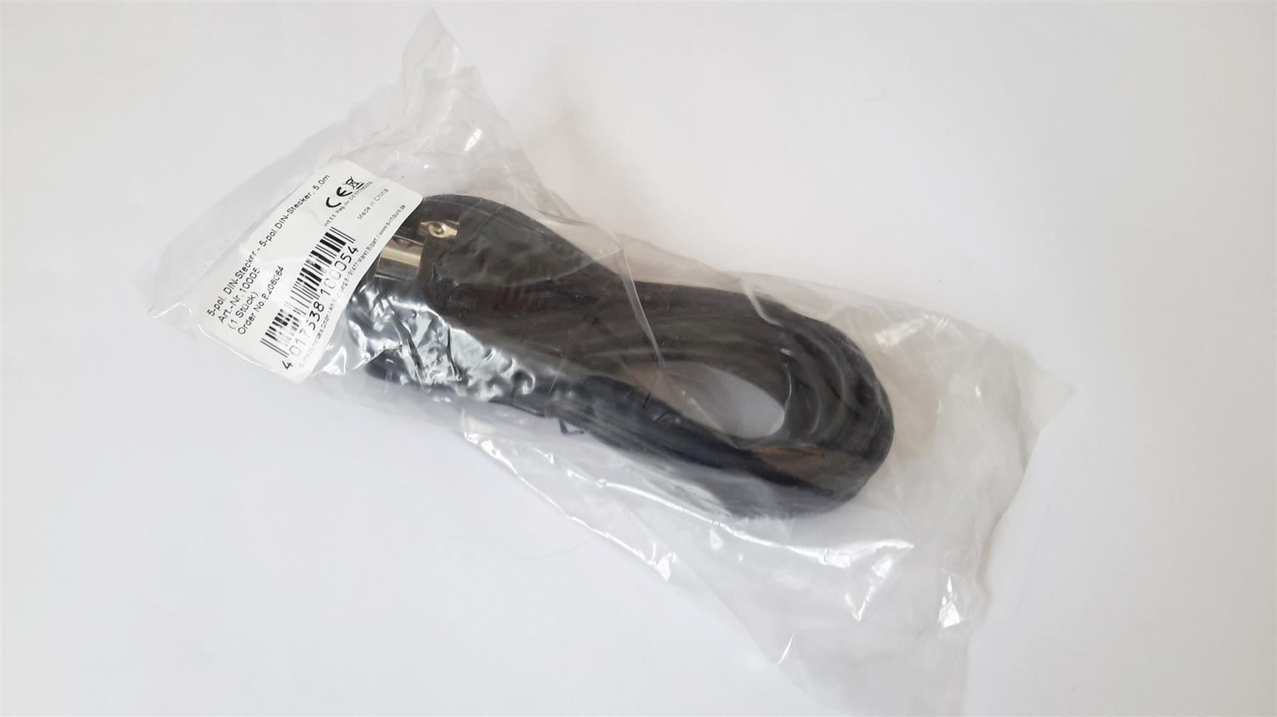 Kabel: Audio/Videokabel 5 pol DIN Stecker 5 m – Neu und originalverpackt aus St. Gallen von cointec 6