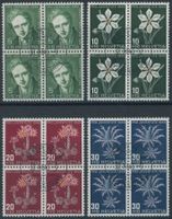 1946 - Pro Juventute - Viererblock - Ersttag Stempel ET