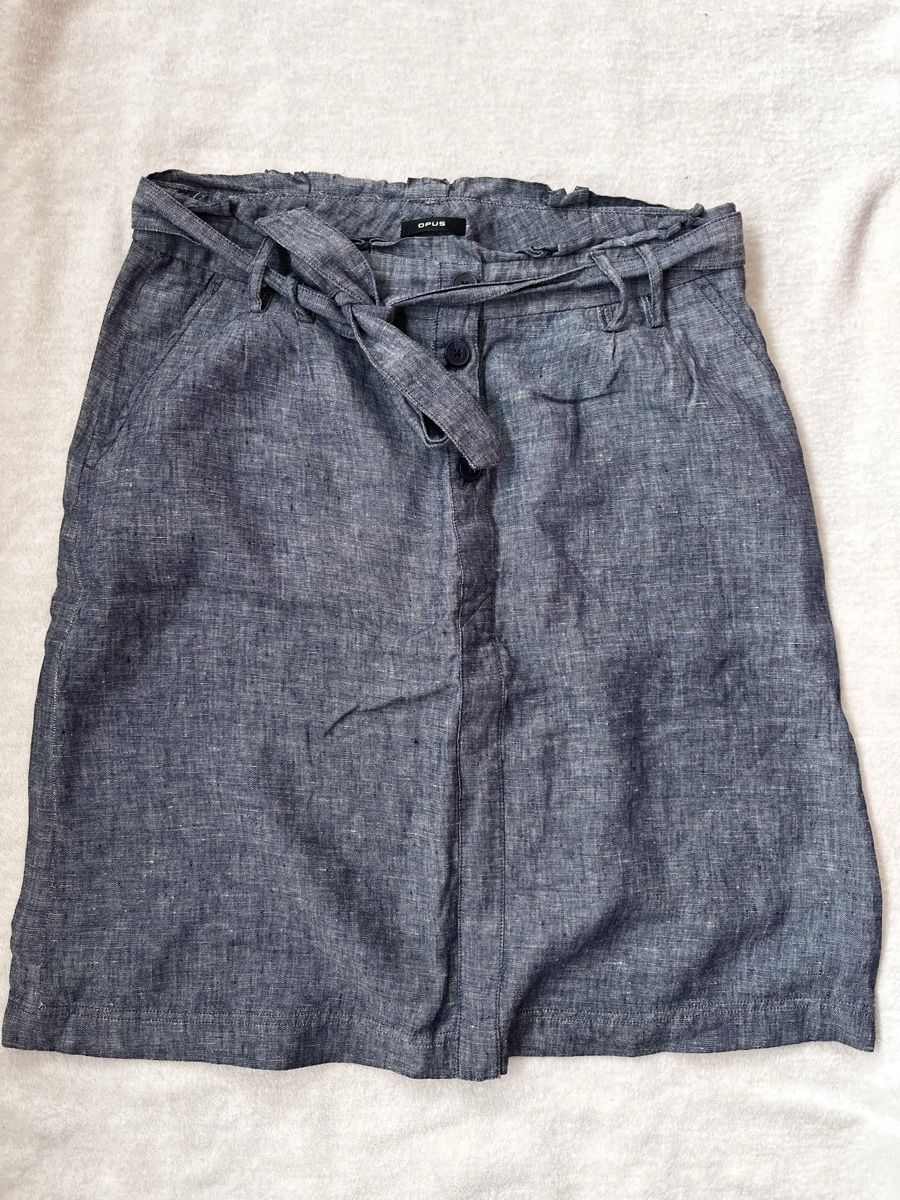Opus Röcke: Jupe en lin bleu Opus taille 38 – Gebraucht aus Romont FR von cat_j6ww