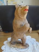 Bär Massivholz geschnitzt 25,5cm