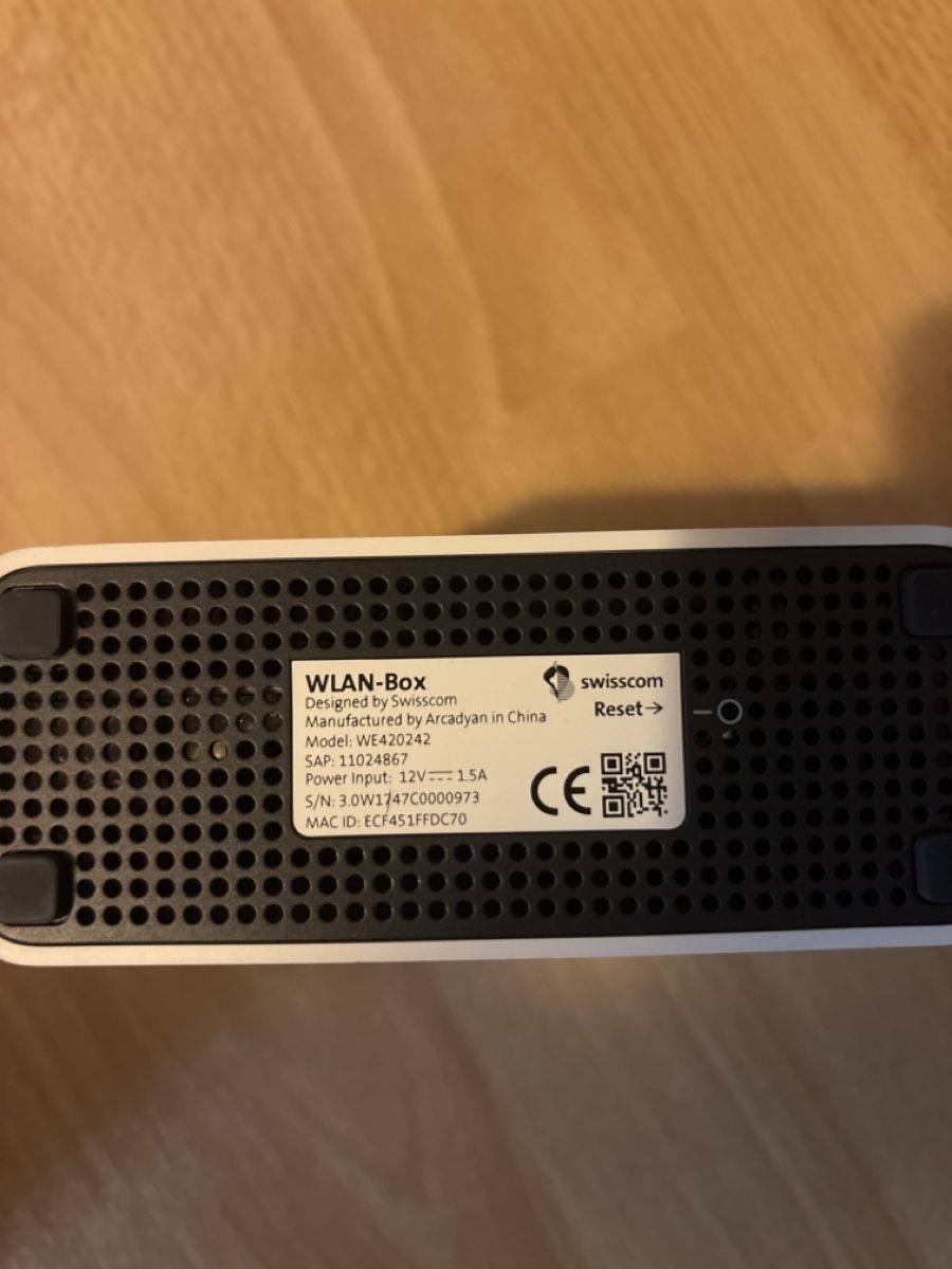 Swisscom WLAN-Box, WLAN Router, Top Zustand, Weiss (Gebraucht) in ...