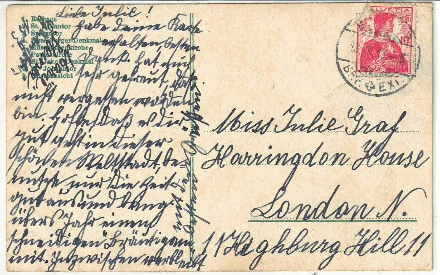 Ansichtskarten: Basel - Multiview - Litho – Gebraucht aus Ettingen von Kartenplanet 1