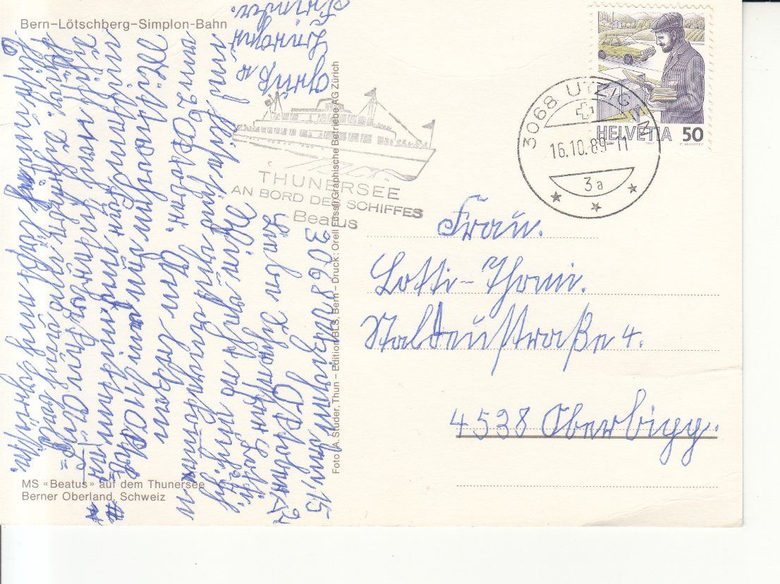 Cartoline postali: MS Beatus1989 – Usato da Bürglen TG venduto da StampGraf 1