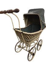 wunderschöner, antiker Puppenwagen von ca. 1900