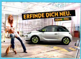 Opel Adam Ansichtskarte Werbekarte
