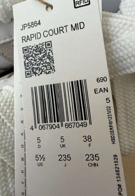 Adidas Scarpe da donna: ADIDAS RAPID COURT MID Gr. 38 – Nuovo e nell'imballaggio originale da Emmenbrücke venduto da Galerie 7