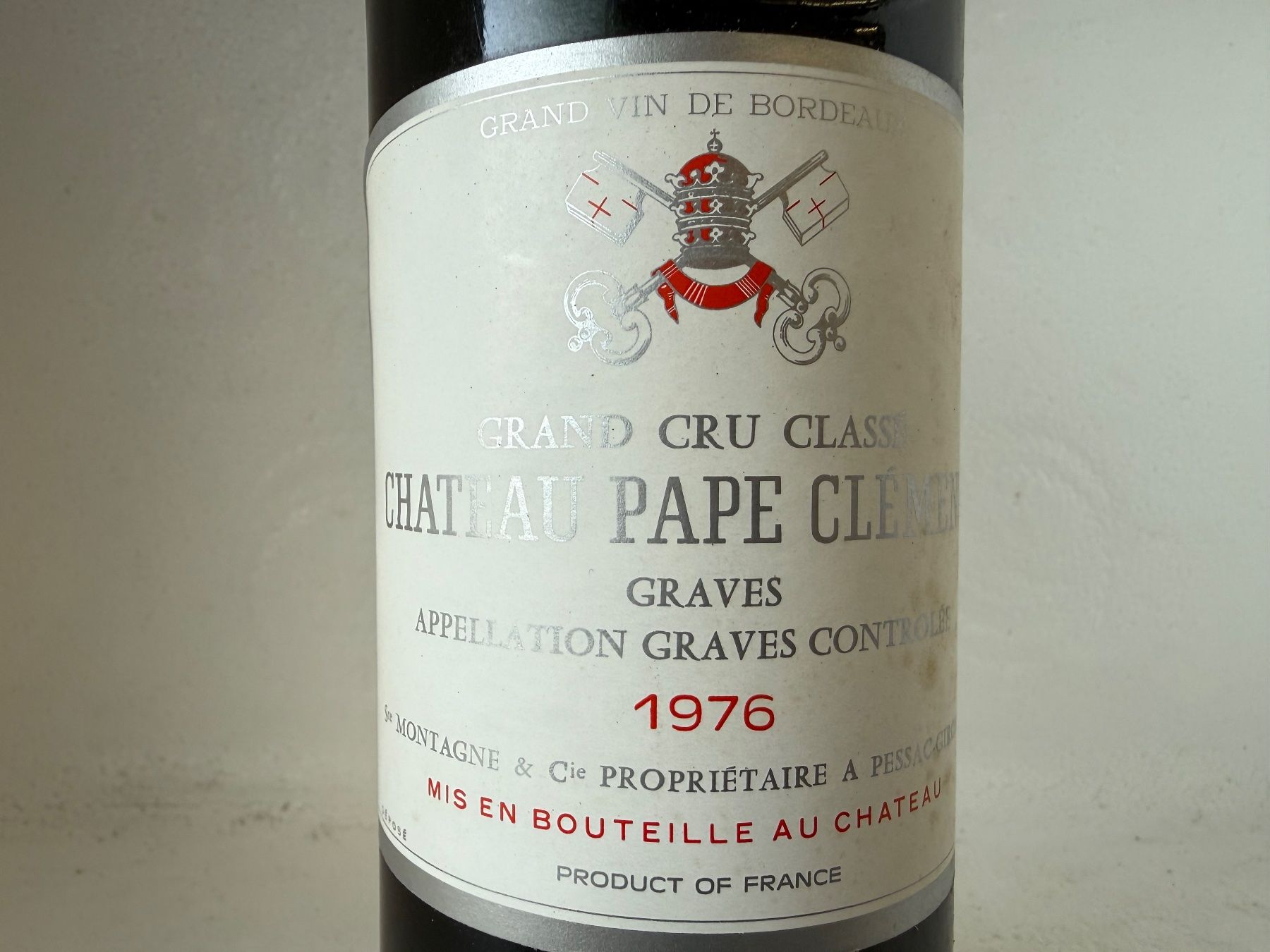 1 schöne Flasche Château Pape Clement AC Graves 1976... (Neu und ...