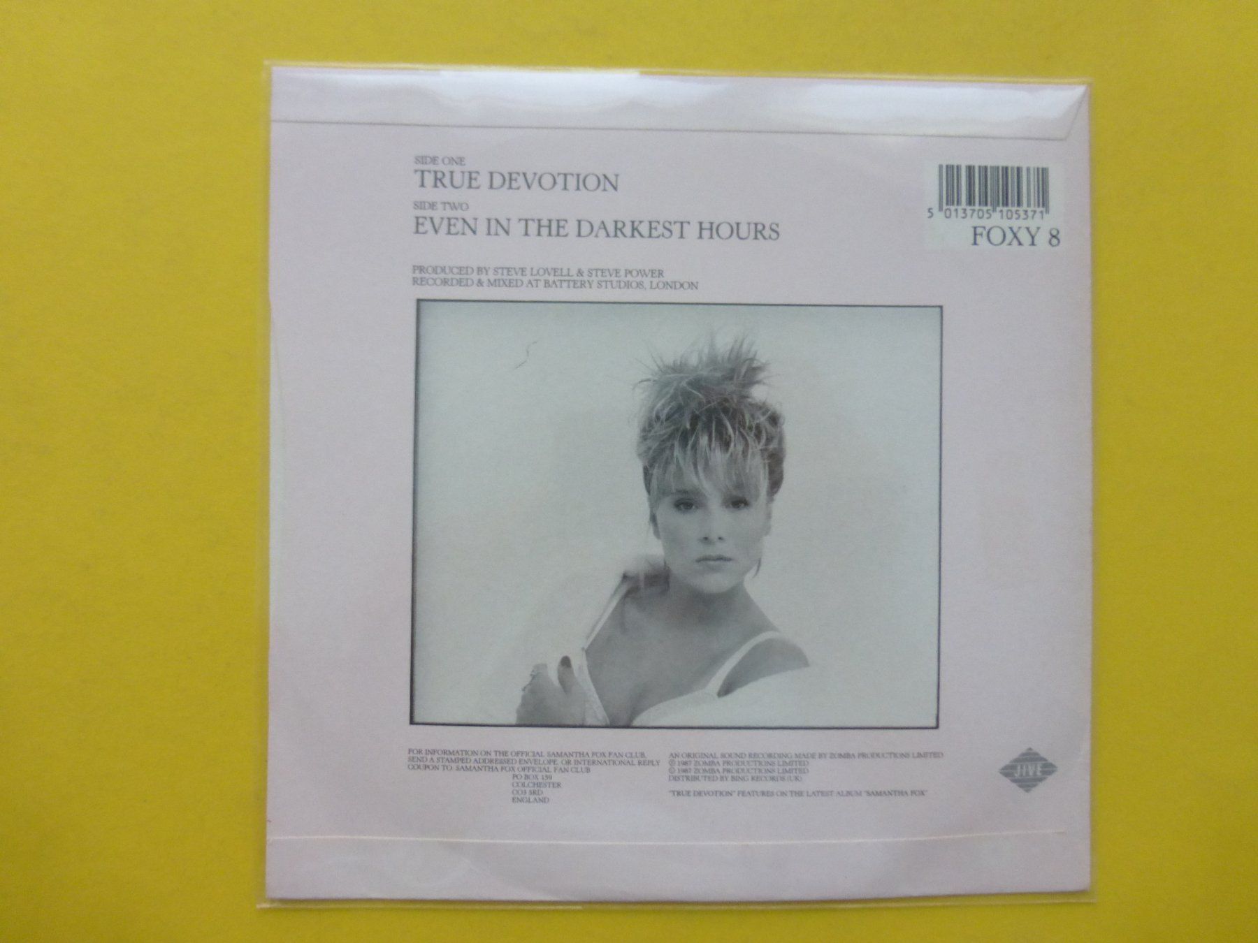 Schallplatten: Samantha Fox – True Devotion – Gebraucht aus Zürich von Swiss57 1