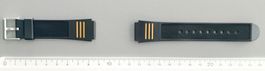 Nr237 Kunststoffuhrenband schwarz 18mm