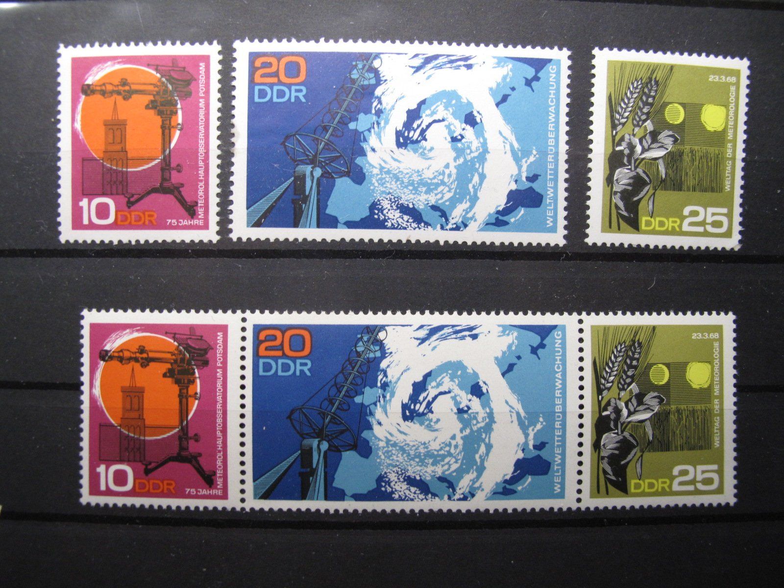 Tutti i francobolli: DDR 1968 Meteorologisches Observatorium ** – Usato da Wil SG venduto da fva01