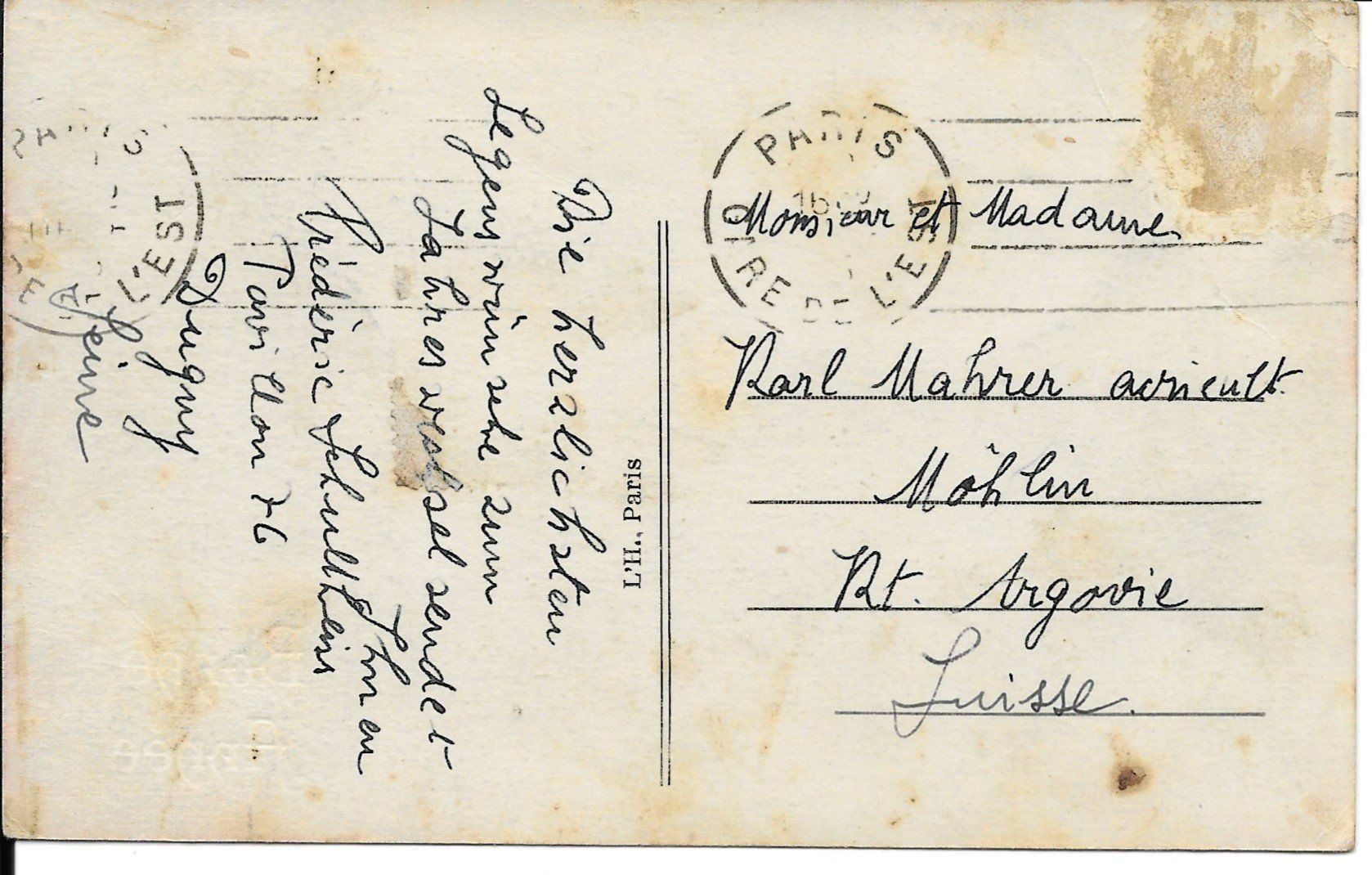 Cartoline postali: Ansichtskarte "Zum neuen Jahr" – Usato da Möhlin venduto da RoMe49 1