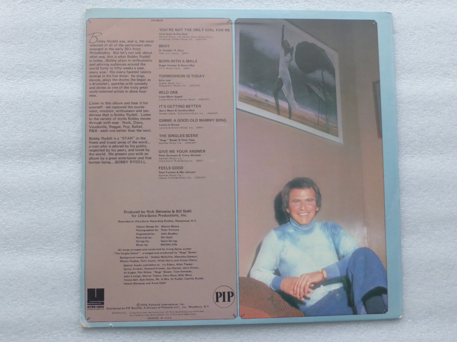 Schallplatten: VINYL  LP  BOBBY RYDELL – Gebraucht aus Küssnacht am Rigi von Sunnestrahl 3