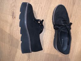 Plateau Schuhe Schwarz