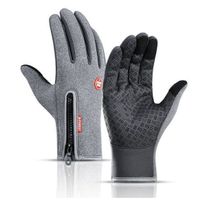 NEUE warme Bike Handschuhe grau unisex Gr. XL - 222078