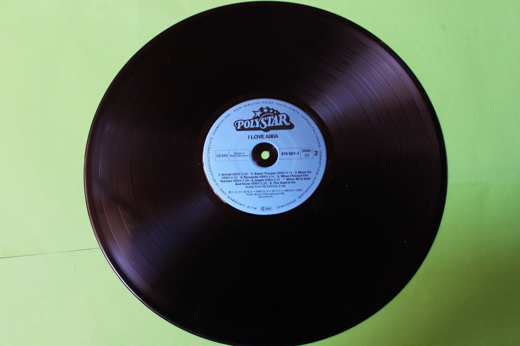 Dischi in vinile: ABBA - I LOVE ABBA LP VINYL 12" – Usato da Tübach venduto da JamesStone 6