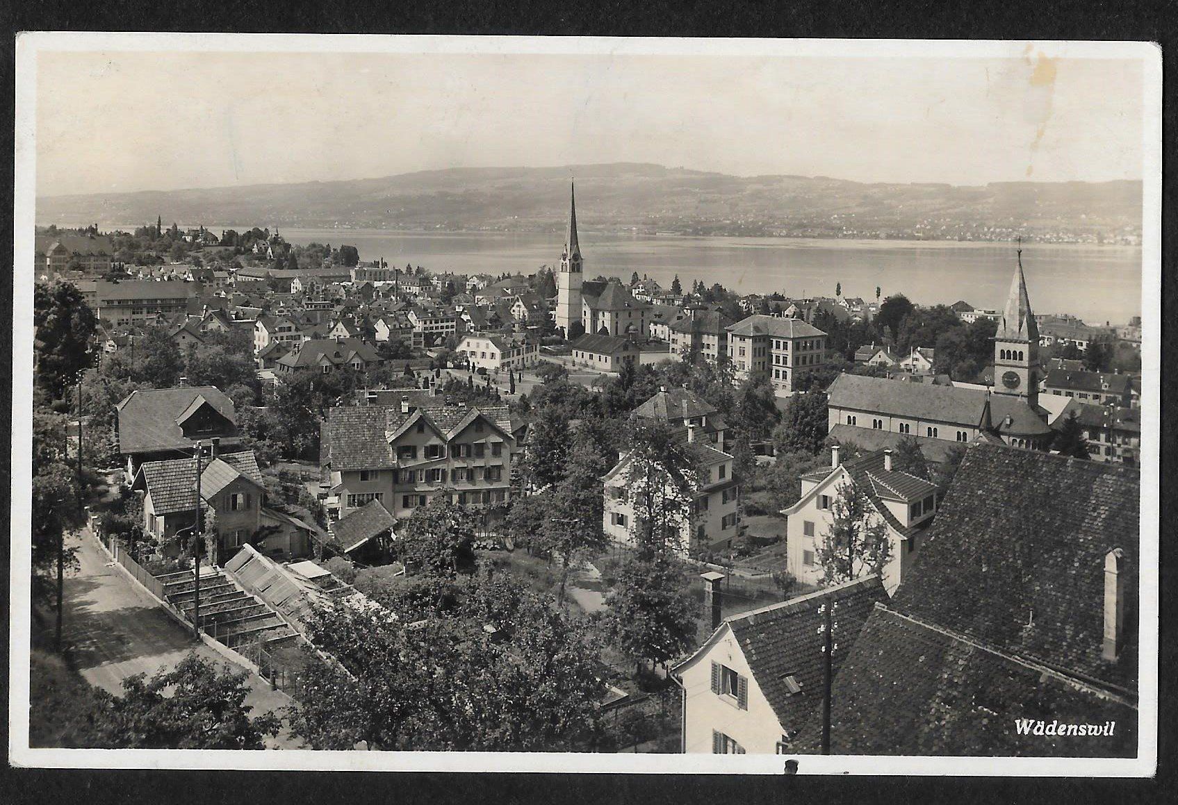 Cartoline postali: Wädenswil Teilansicht – Usato da Olten venduto da clotaldi