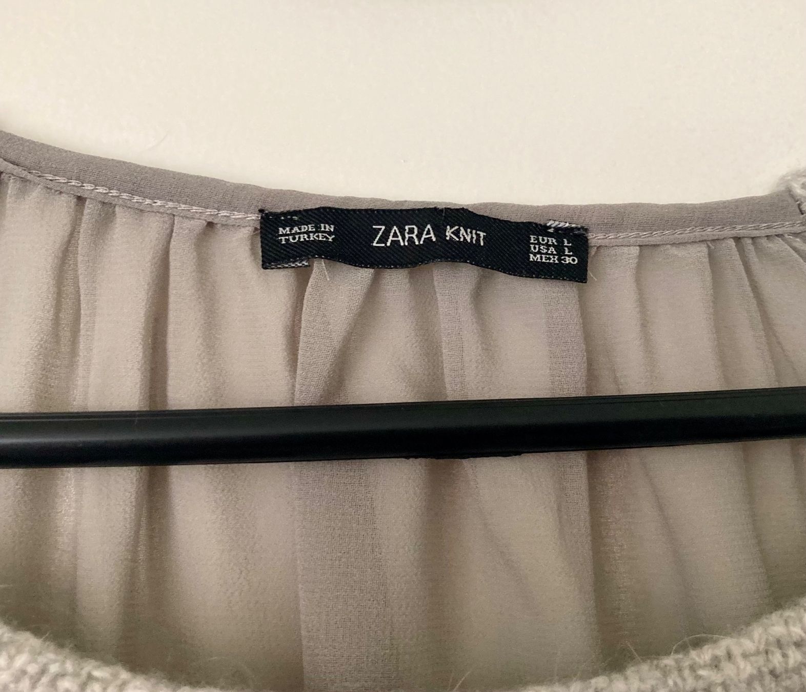 Zara Maglioni & Felpe: Zara Damen Pullover hellgrau Gr. L – Usato da Zürich venduto da tanteluzie 2