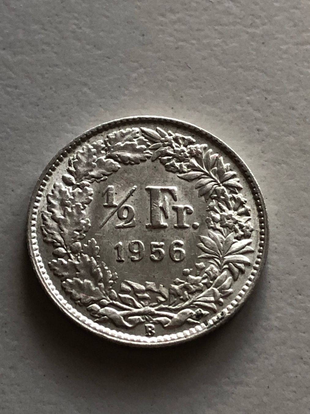 Alle Münzen: 50 Rp. 1956 – Gebraucht aus Schötz von Odpa