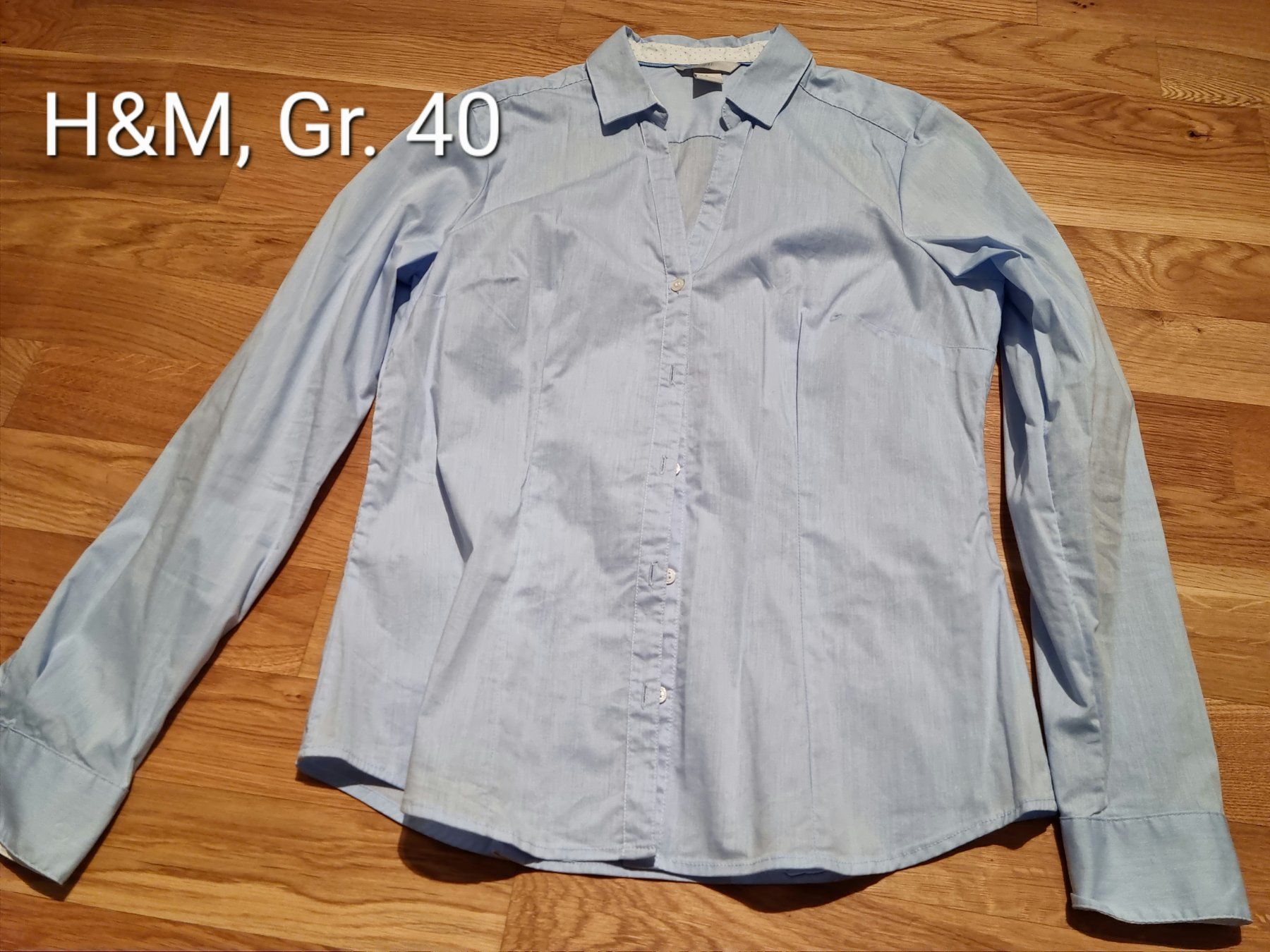 Chemisiers: Bluse hellblau von H&M, Gr. 40 – D'occasion à Kriens par nati.r