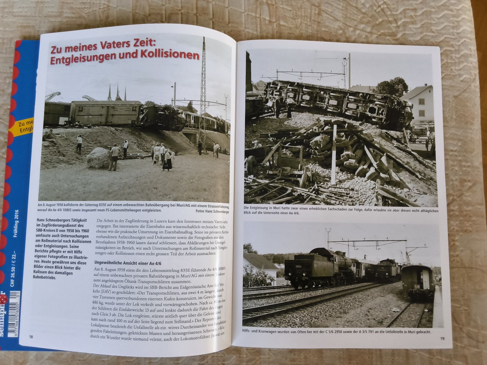 Zeitschriften & Magazine: 2 Eisenbahn-Hefte Semaphor 2016 Frühling/Sommer  – Gebraucht aus Hallau von histoiremerveilleuse 6