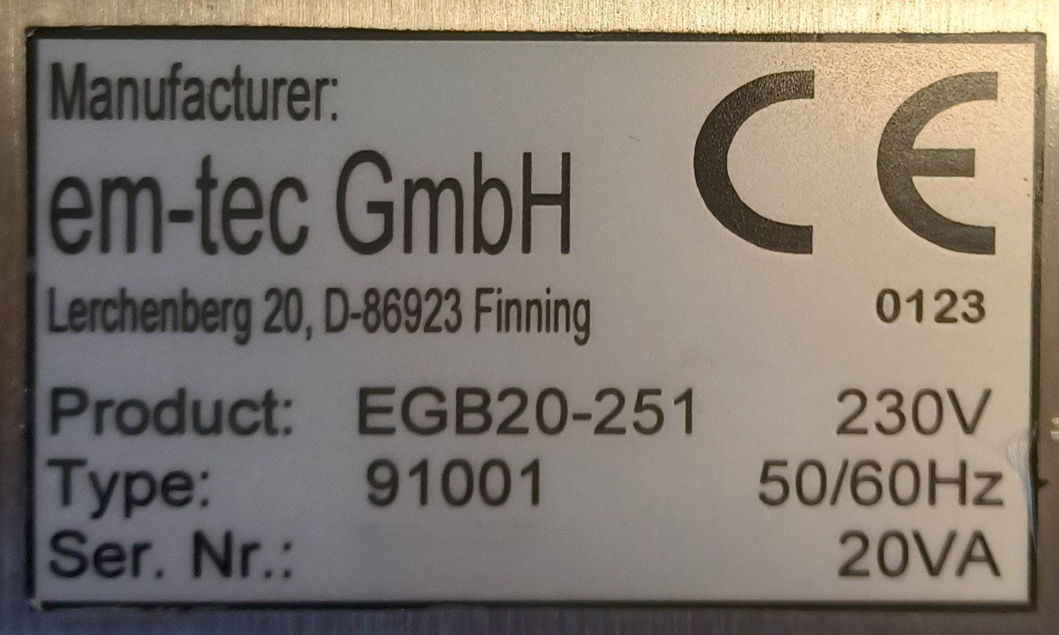 Laborzubehör: EM-TEC EGB20-251 Electronic Gas Blender – Defekt aus Niederdorf von LeptonAG_Labor 6
