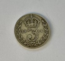 3 Pence 1914, Silber