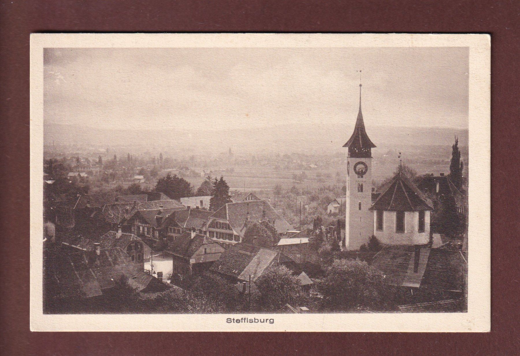 Ansichtskarten: STEFFISBURG - Teilansicht – Gebraucht aus Pully von nicecards
